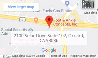 foot ankle oxnard office mapoxnard-map