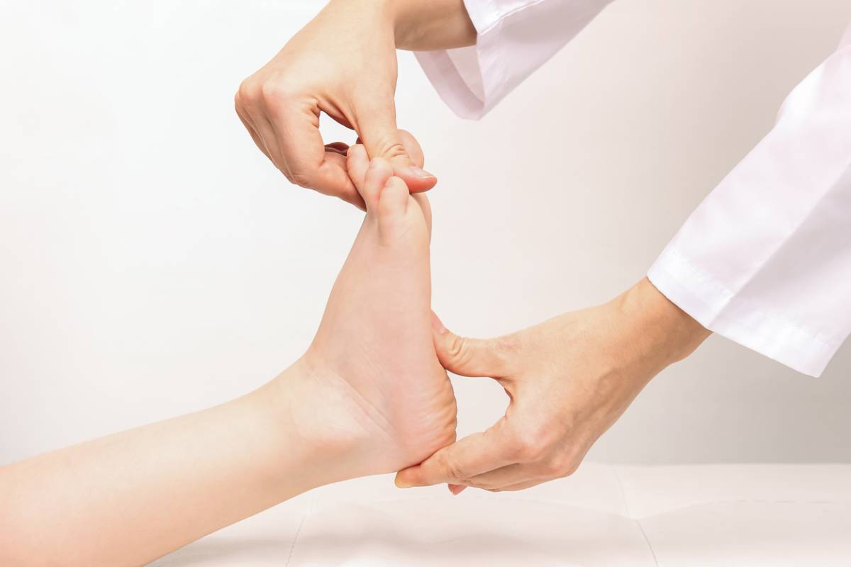 Stock image of Examination of a child by a doctor
